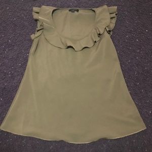 Banana Republic, Ruffle Detail Taupe Tank top